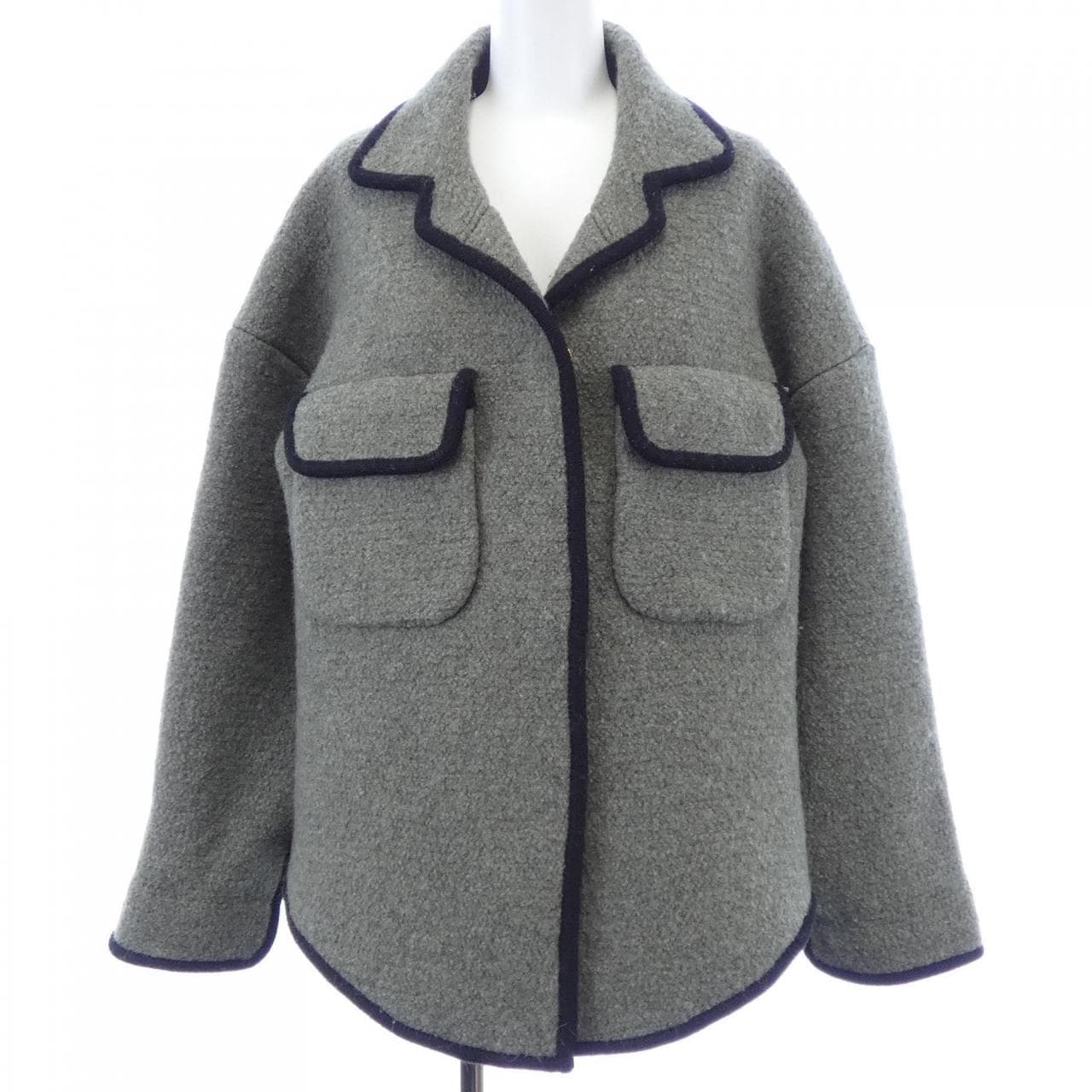 LOUIS VUITTON图案饰边羊毛衬衫 FPKC11ANC