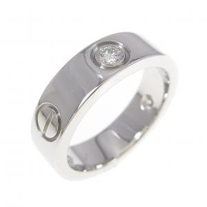 CARTIER LOVE half diamond ring