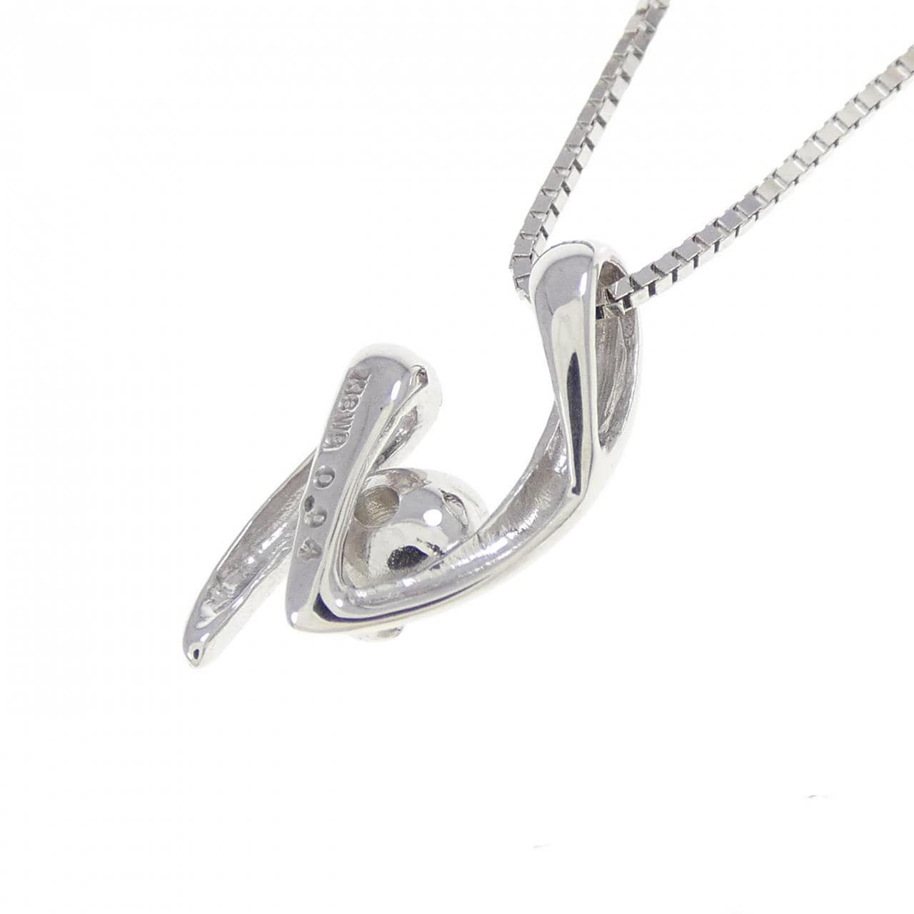 K18WG ダイヤモンド ネックレス 0.04CT