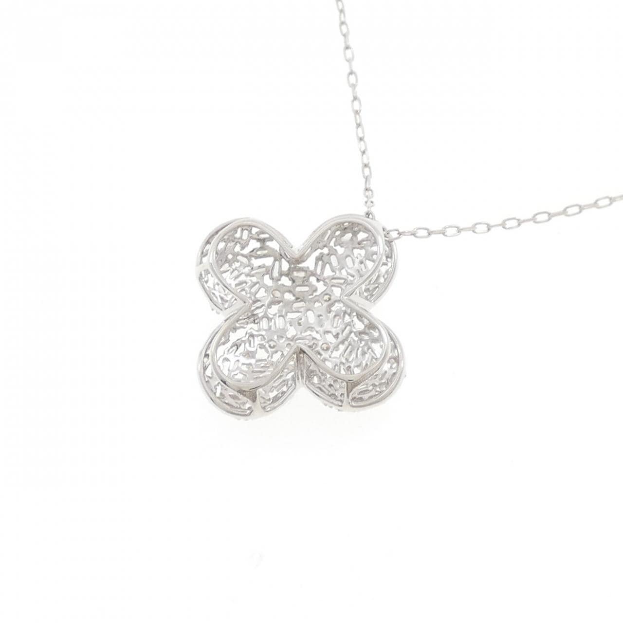 K18WG ダイヤモンド ネックレス 0.50CT