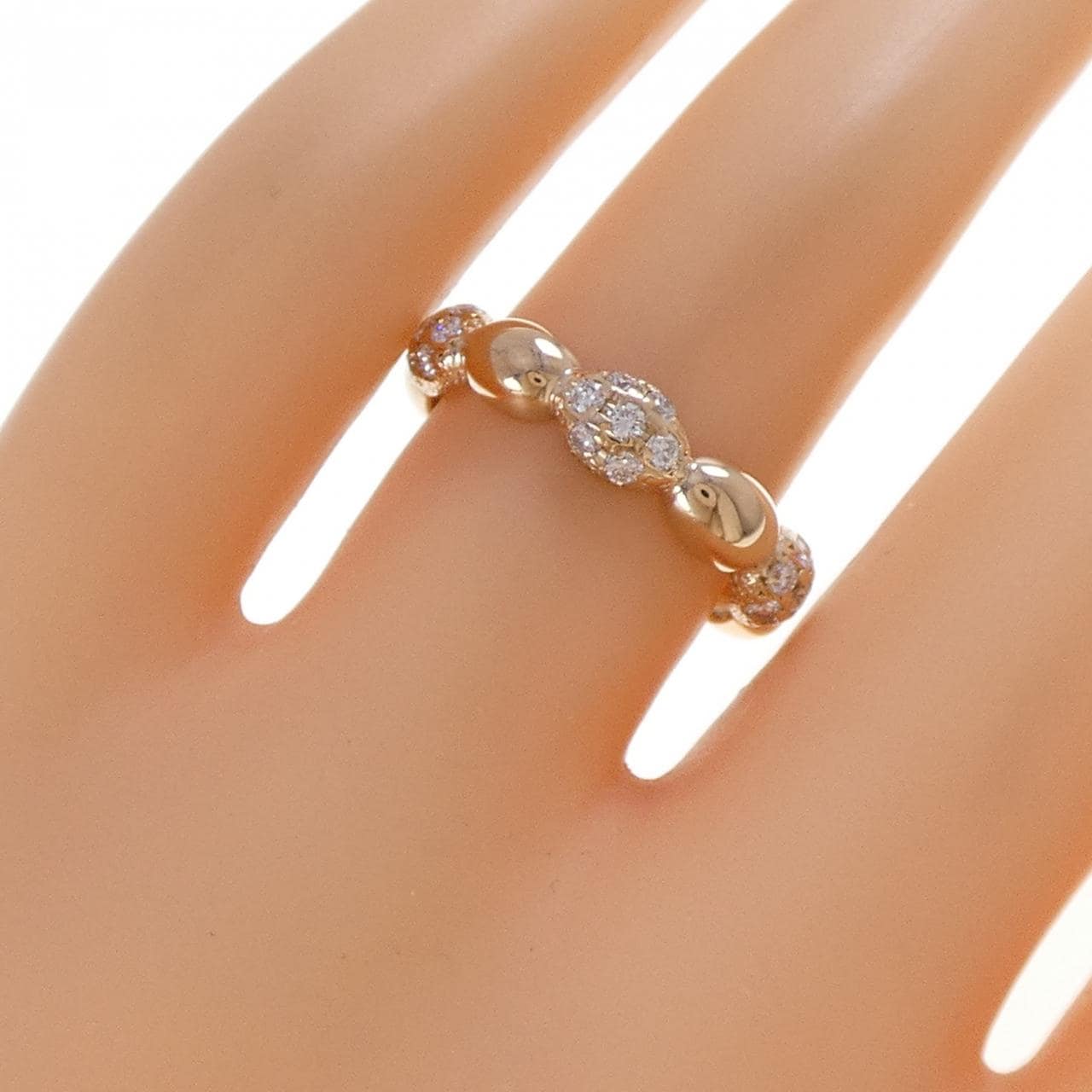 K18PG ダイヤモンド リング 0.58CT