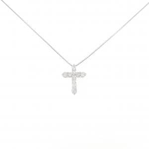 PT900/PT850 クロス ダイヤモンド ネックレス 0.50CT