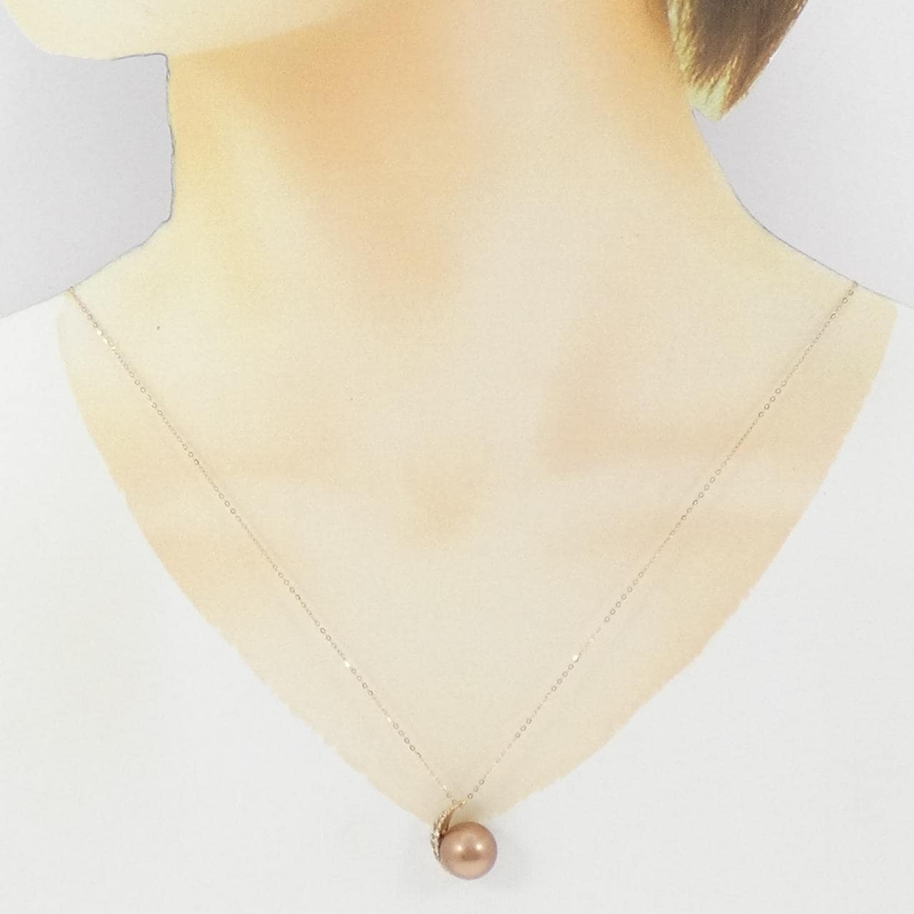 ジーエスティービー 黒蝶パール ネックレス 11.7mm