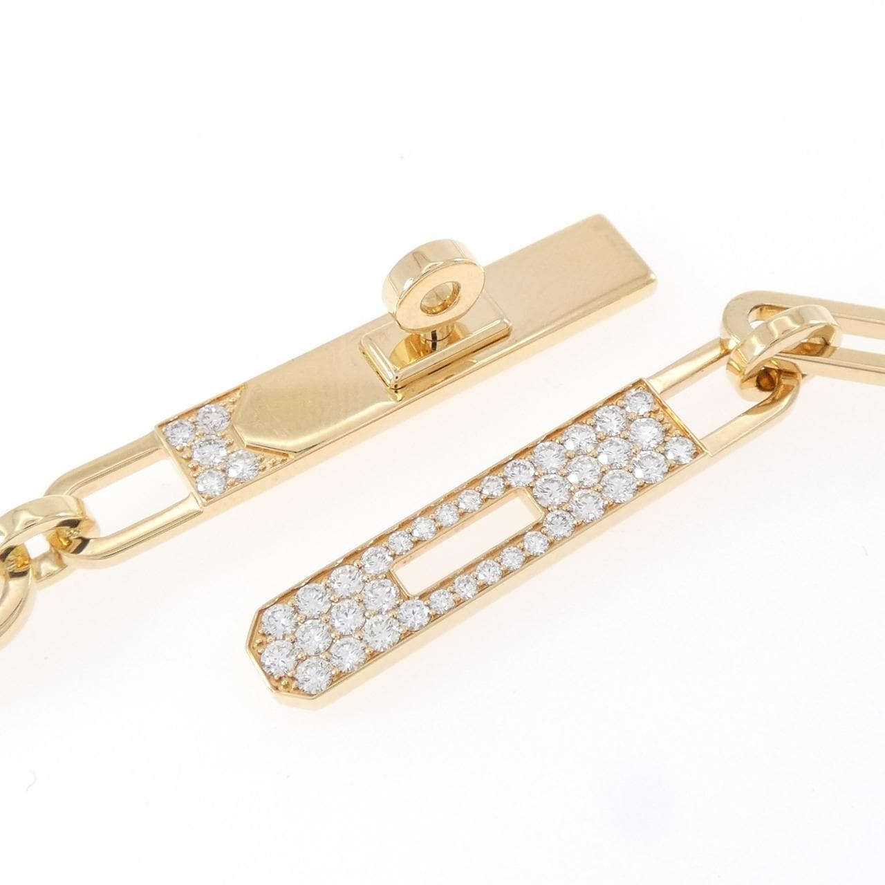 エルメス ケリー チェーン ラリアット スモール ネックレス 0.62CT
