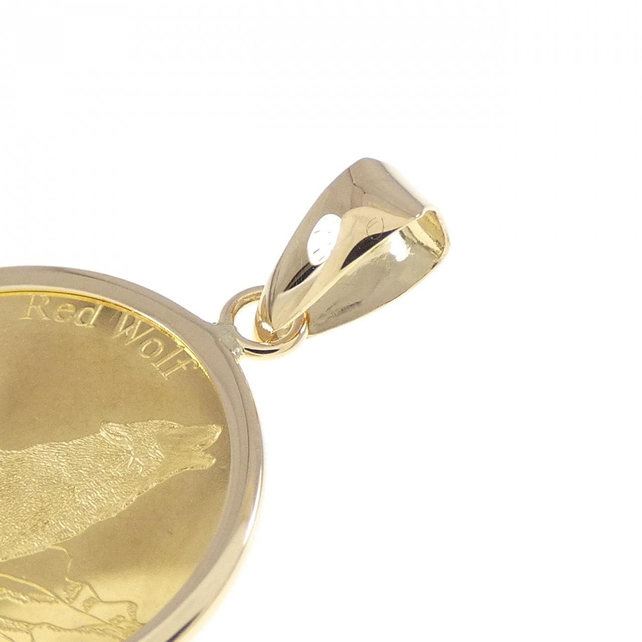 K18YG(枠) コイン ペンダント