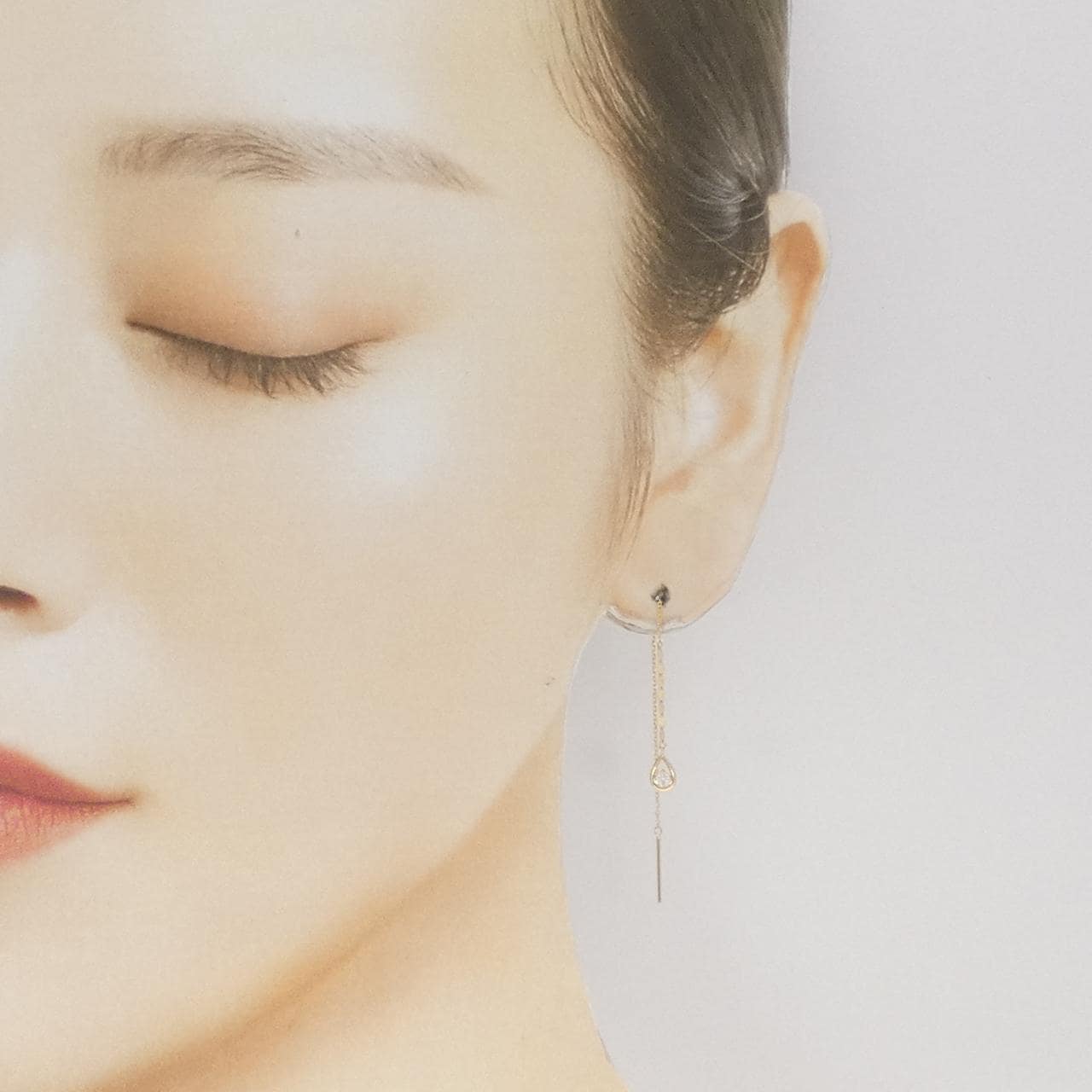 K18YG ダイヤモンド ピアス