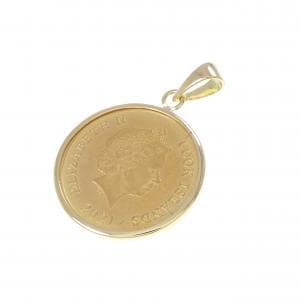 K18YG(枠) コイン ペンダント