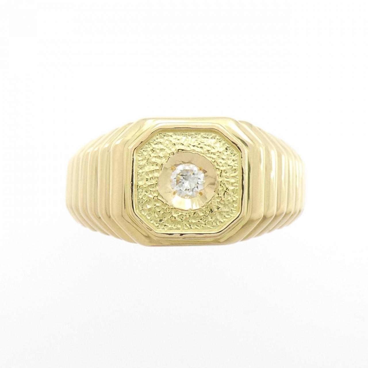 K18YG ダイヤモンド リング 0.103CT