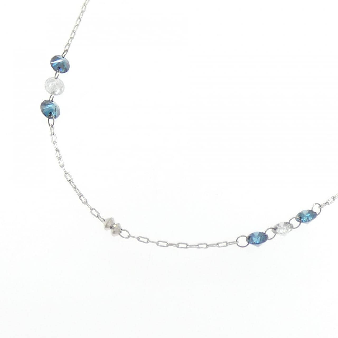 K18WG ダイヤモンド ネックレス 0.60CT