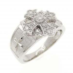 PT900 クロス ダイヤモンド リング 0.30CT