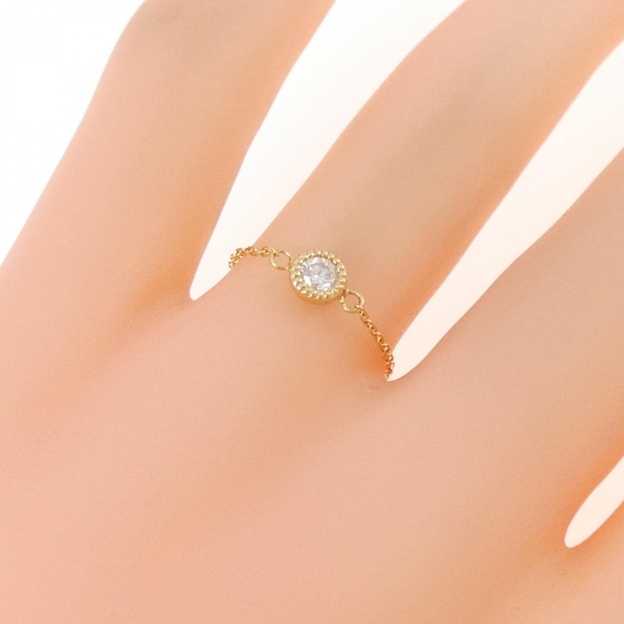 K18YG ダイヤモンド リング 0.10CT