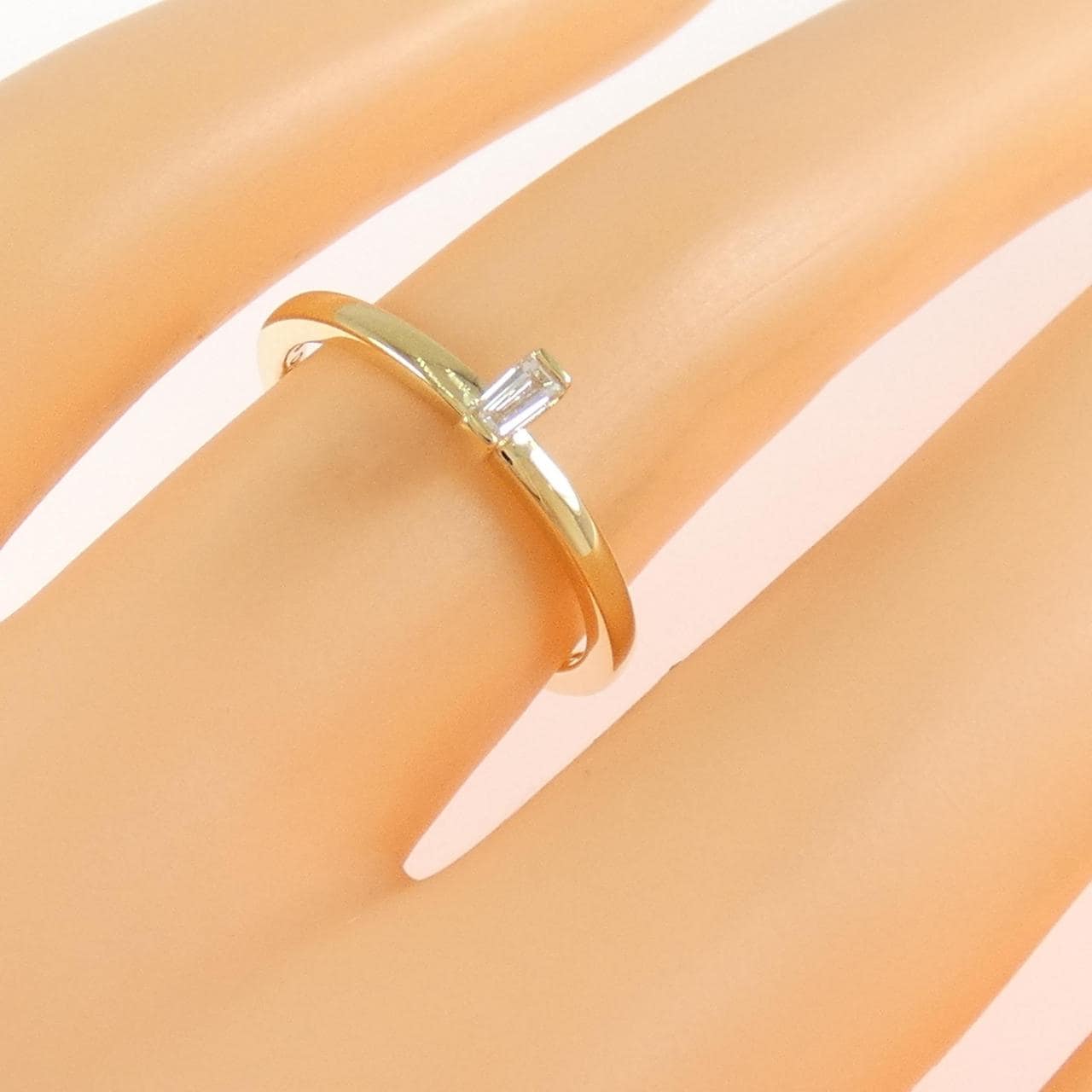アガット ダイヤモンド リング 0.06CT