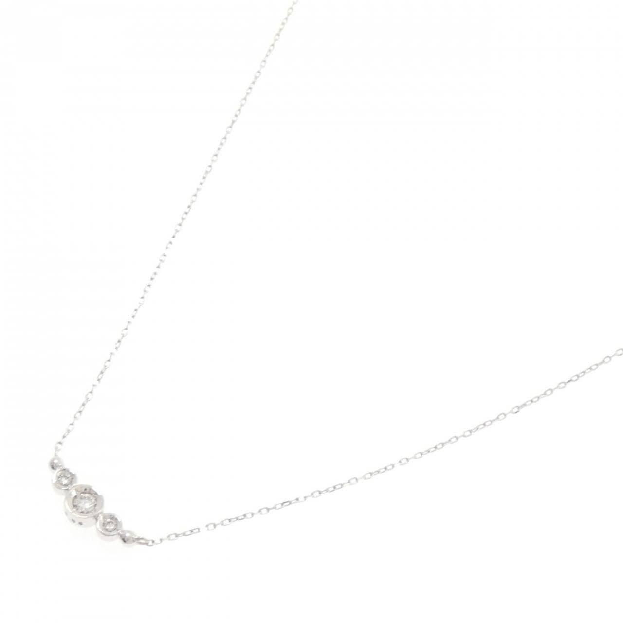 K10WG ダイヤモンド ネックレス 0.05CT
