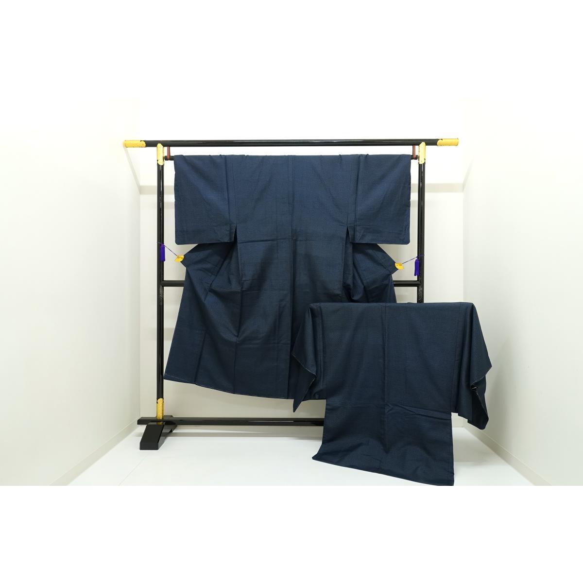 [Unused items] Men's Ooshima Tsumugi 100 Mountains Kimono/Haori 2-piece set