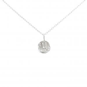 K10WG イニシャルY ダイヤモンド ネックレス 0.005CT
