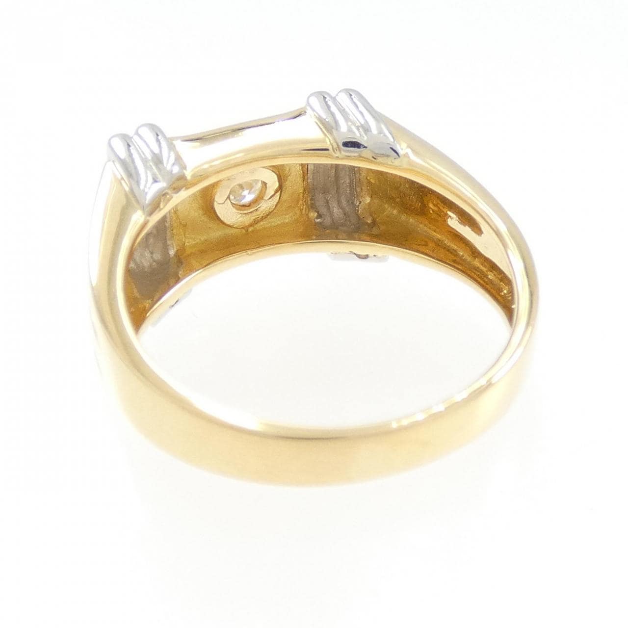K18YG/PT鑽石0.1CT