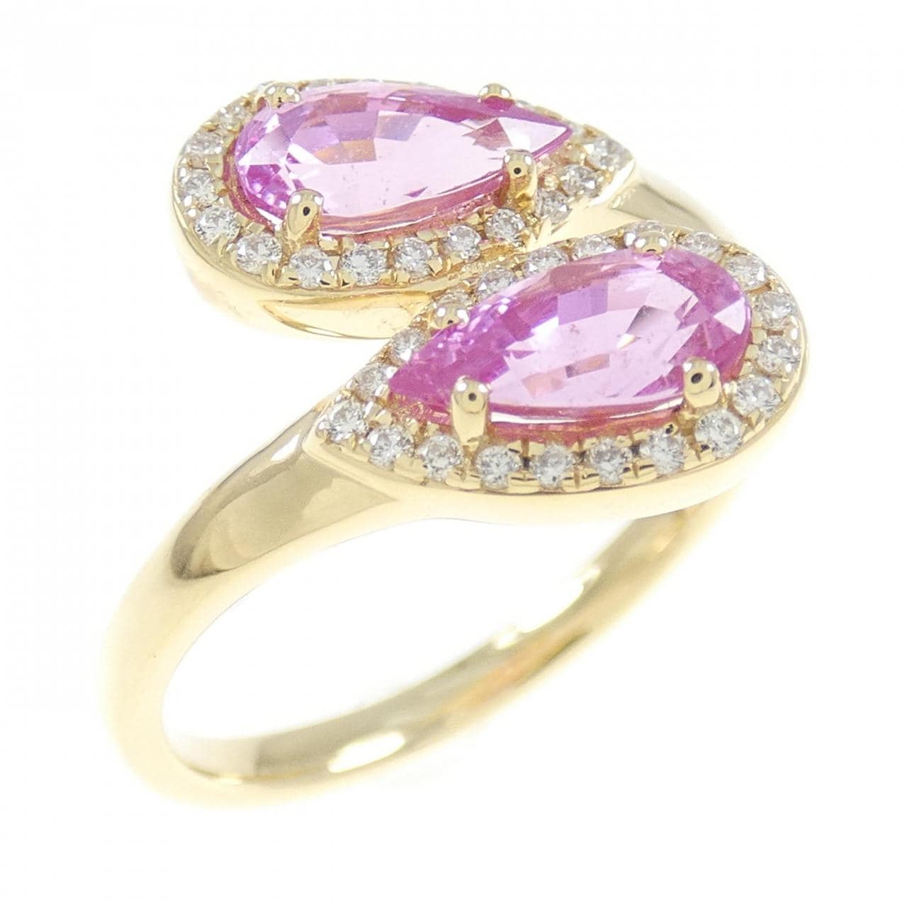 【新品】K18YG サファイヤ リング 1.32CT