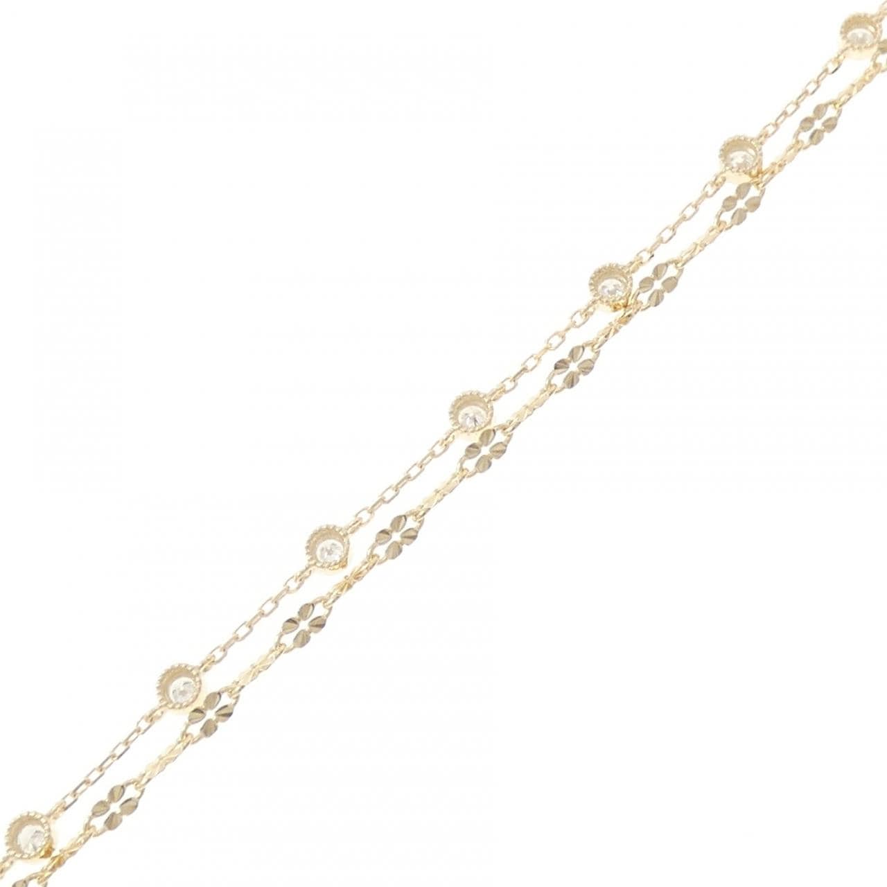 【リメイク】K10YG ダイヤモンド ブレスレット 0.30CT