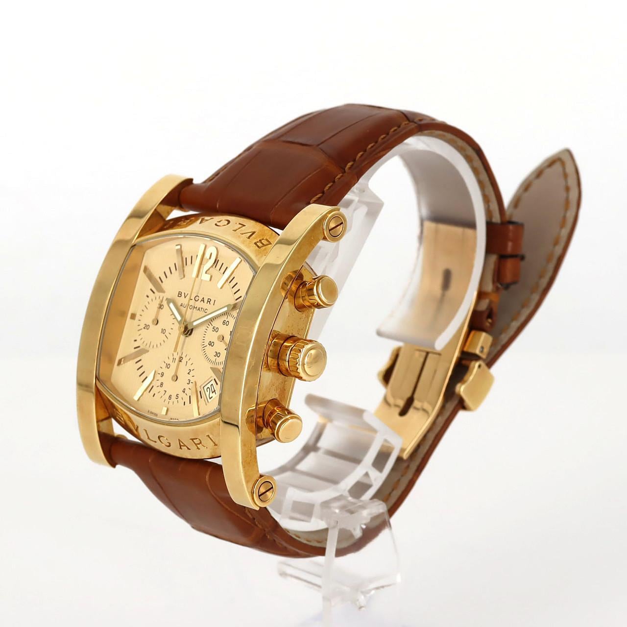 ブルガリ アショーマクロノ YG AA48GCH/AA48C13GLDCH YG 自動巻