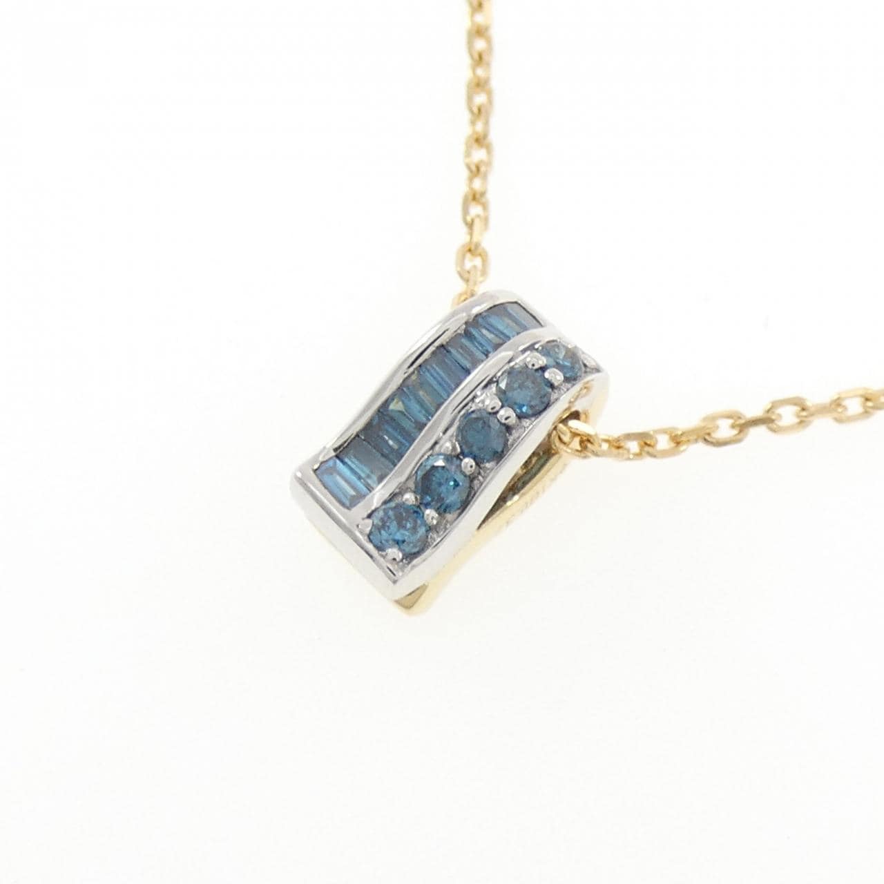 ジーエスティービー ダイヤモンド ネックレス 0.37CT