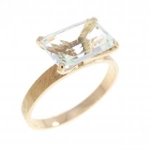 K18YG アクアマリン リング