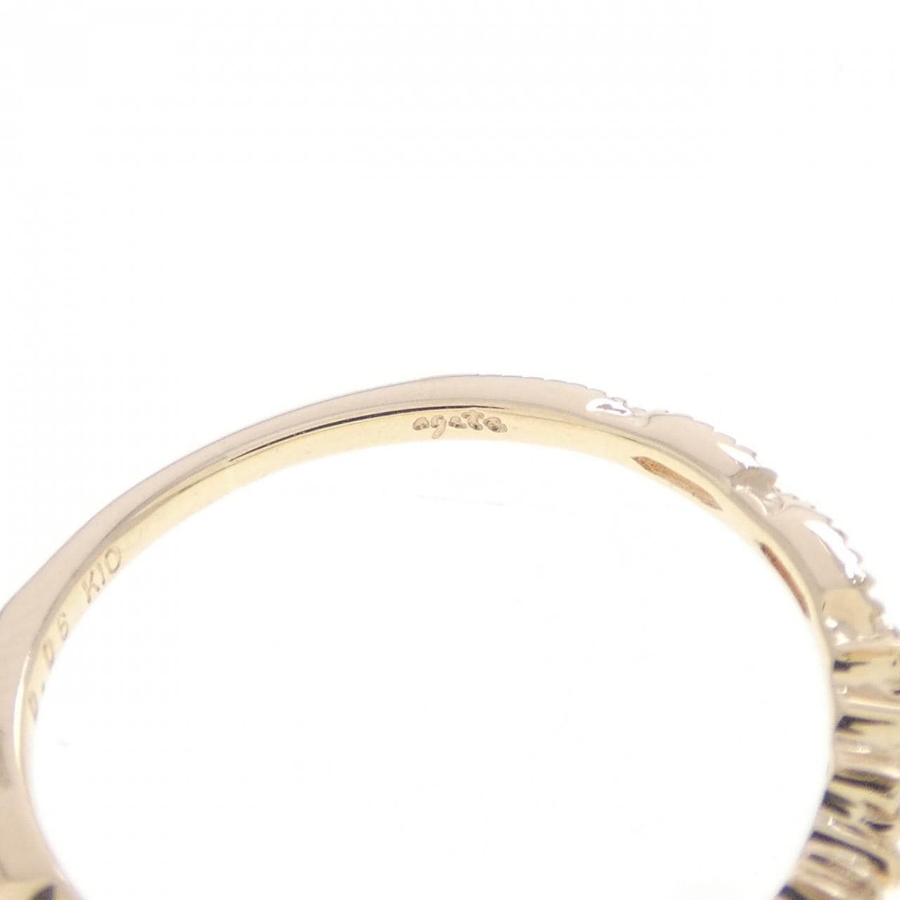 アガット ダイヤモンド リング 0.06CT
