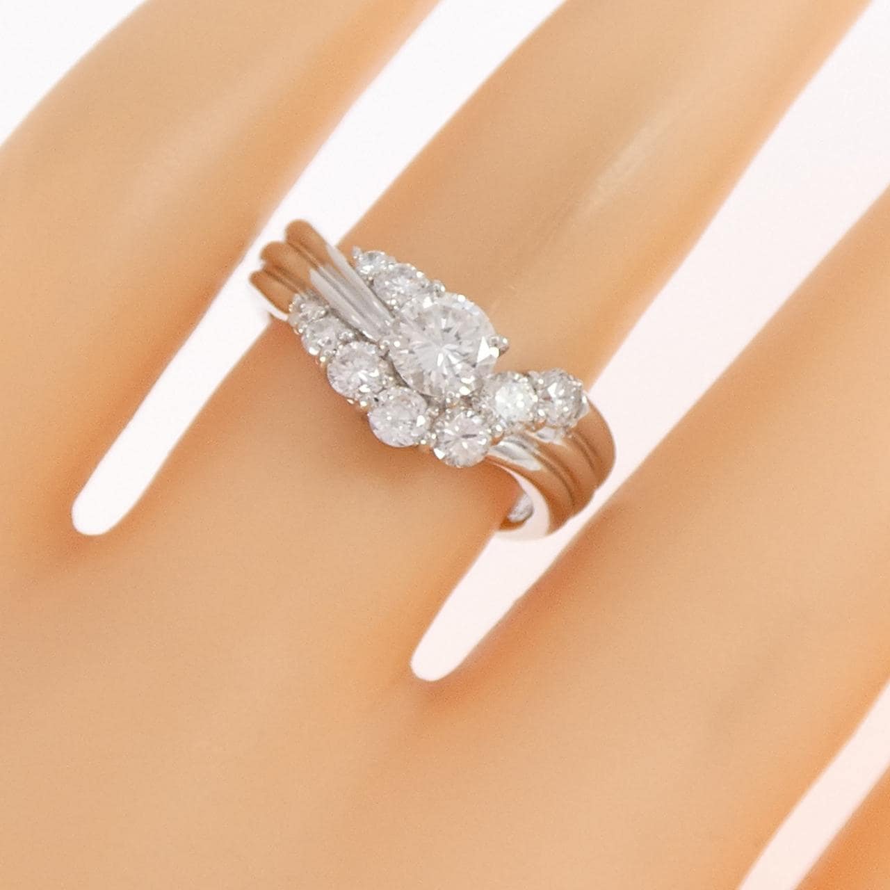 PT900 ダイヤモンド リング 0.449CT