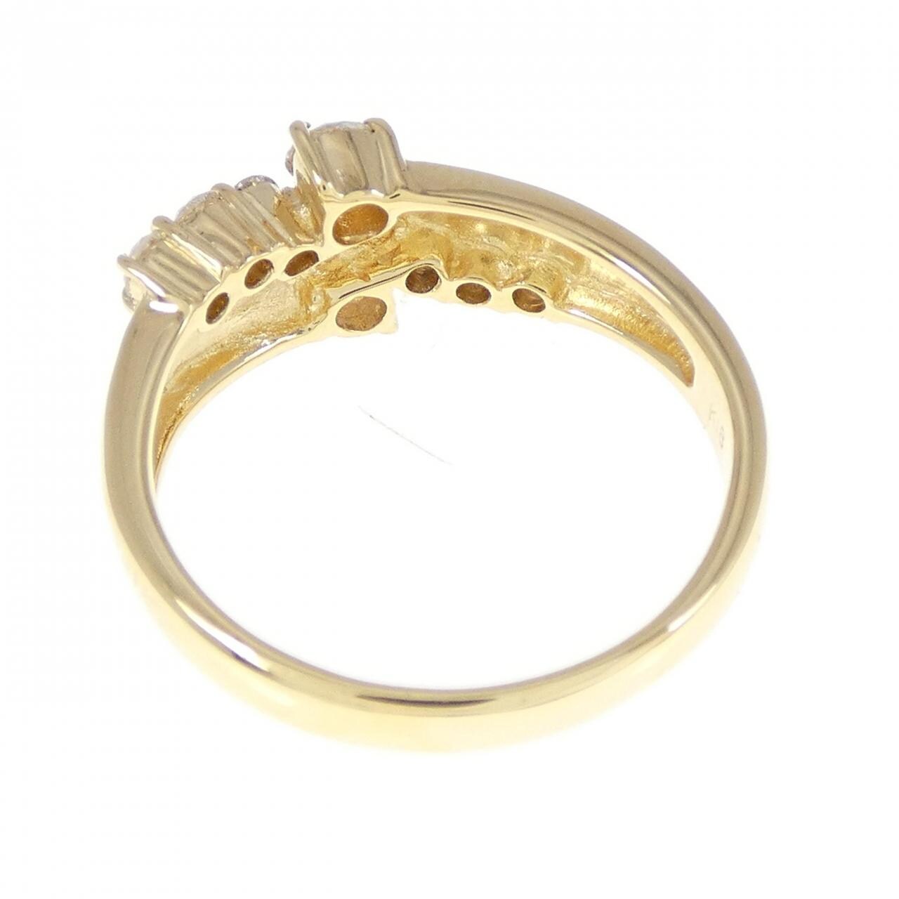 K18YG ダイヤモンド リング 0.683CT
