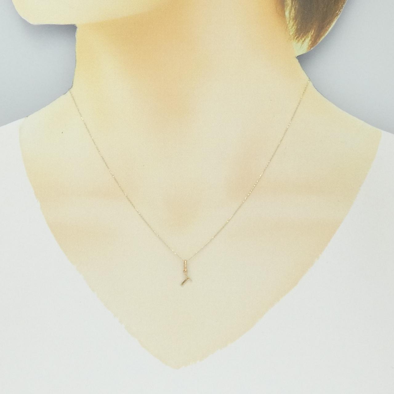 【新品】K10YG イニシャルT ネックレス