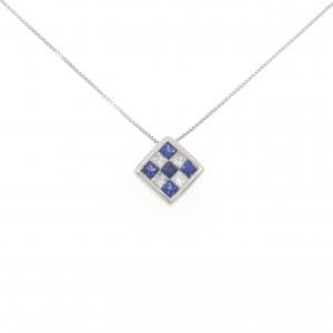 PT900/PT850 サファイヤ ネックレス 0.40CT