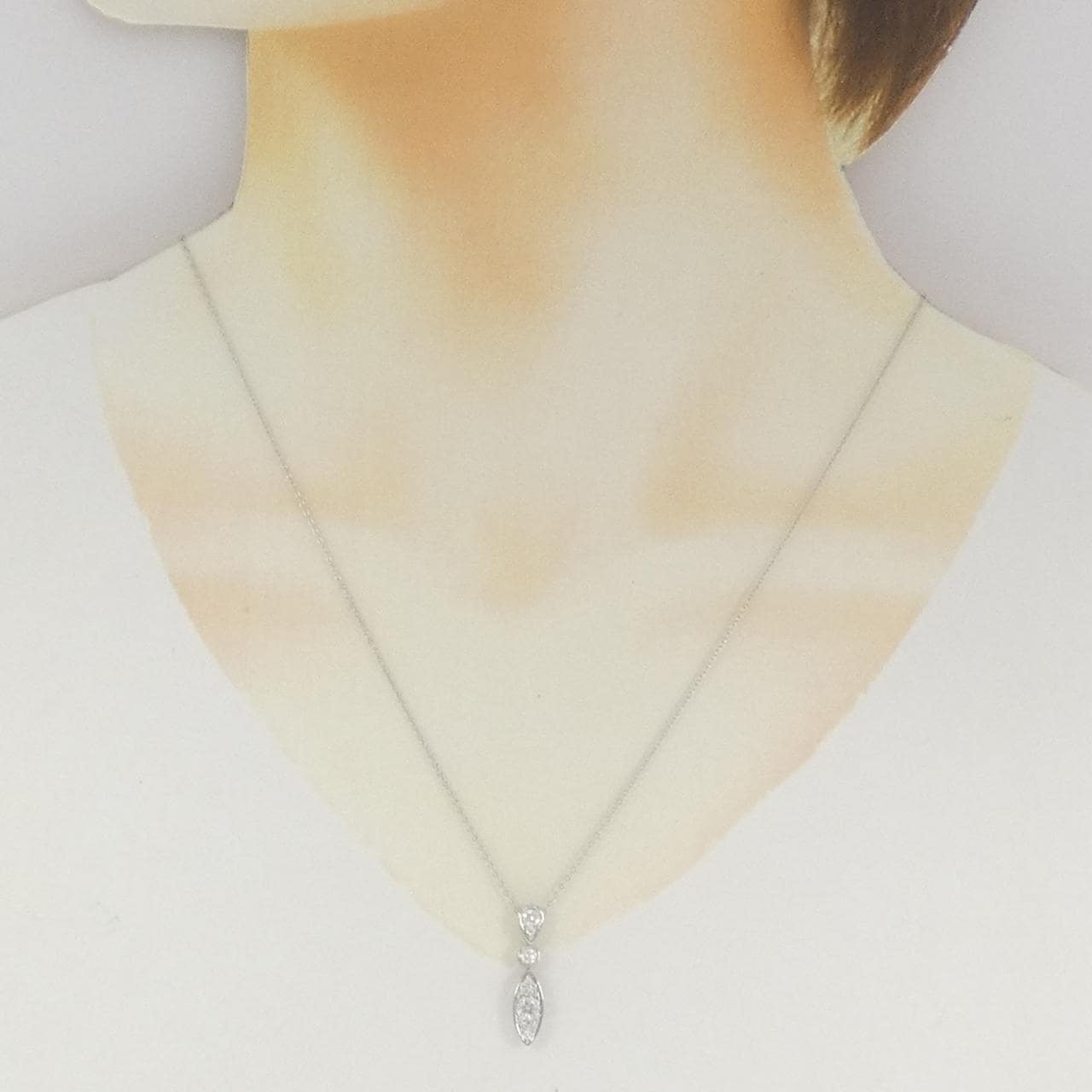 PT900/PT850 ダイヤモンド ネックレス 0.50CT
