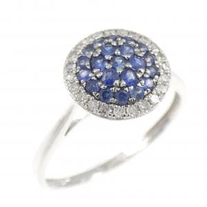 K18WG サファイヤ リング