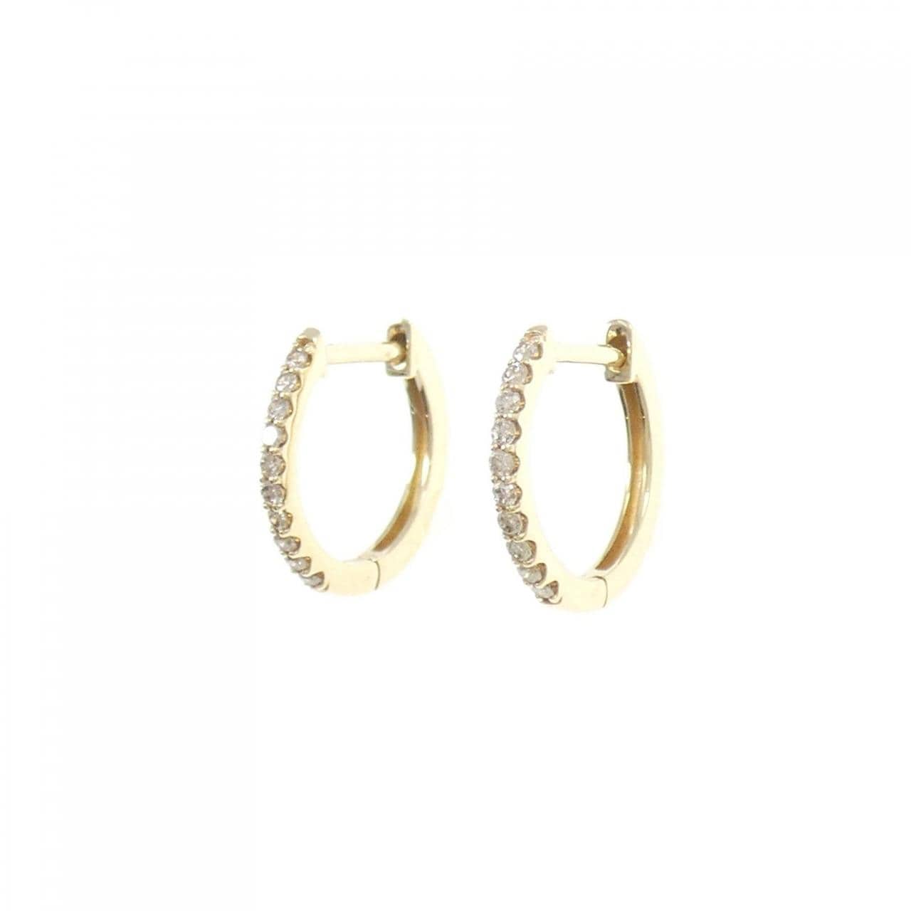 K10YG ダイヤモンド ピアス 0.14CT