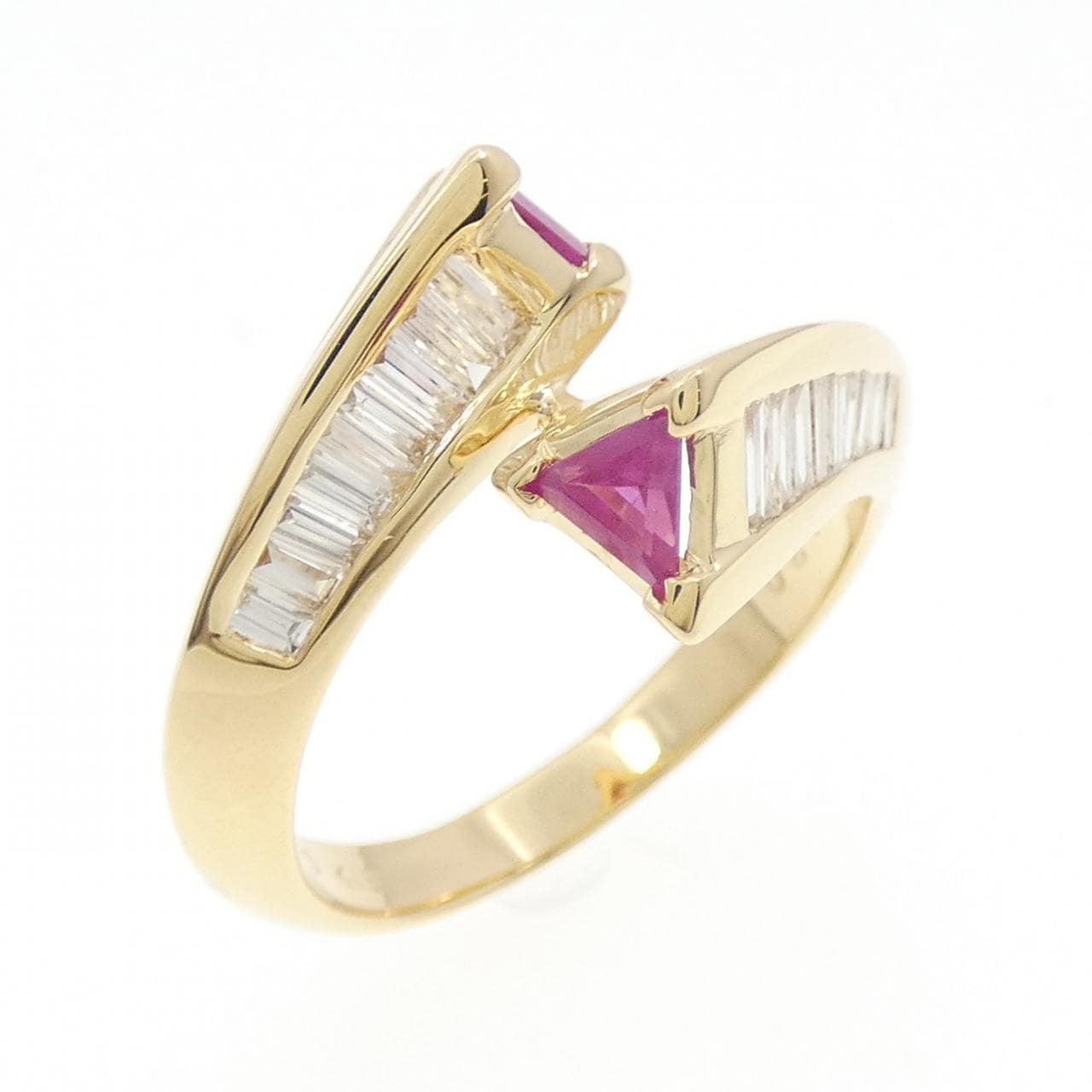 K18YG ルビー リング 1.20CT