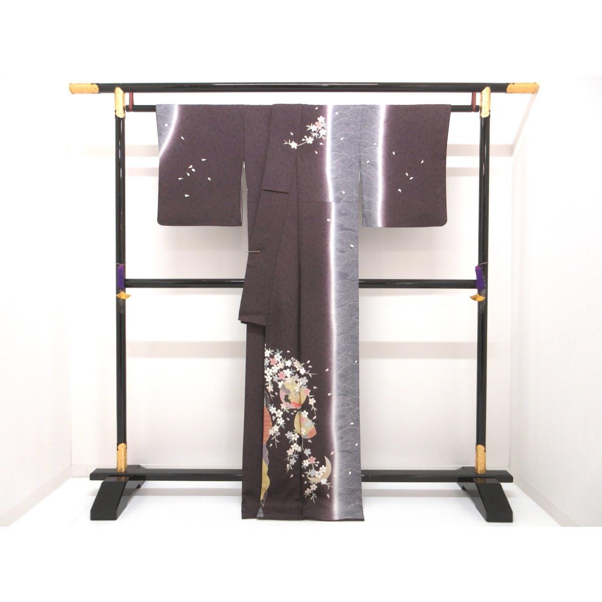 訪問着　友禅金彩加工　刺繍入り