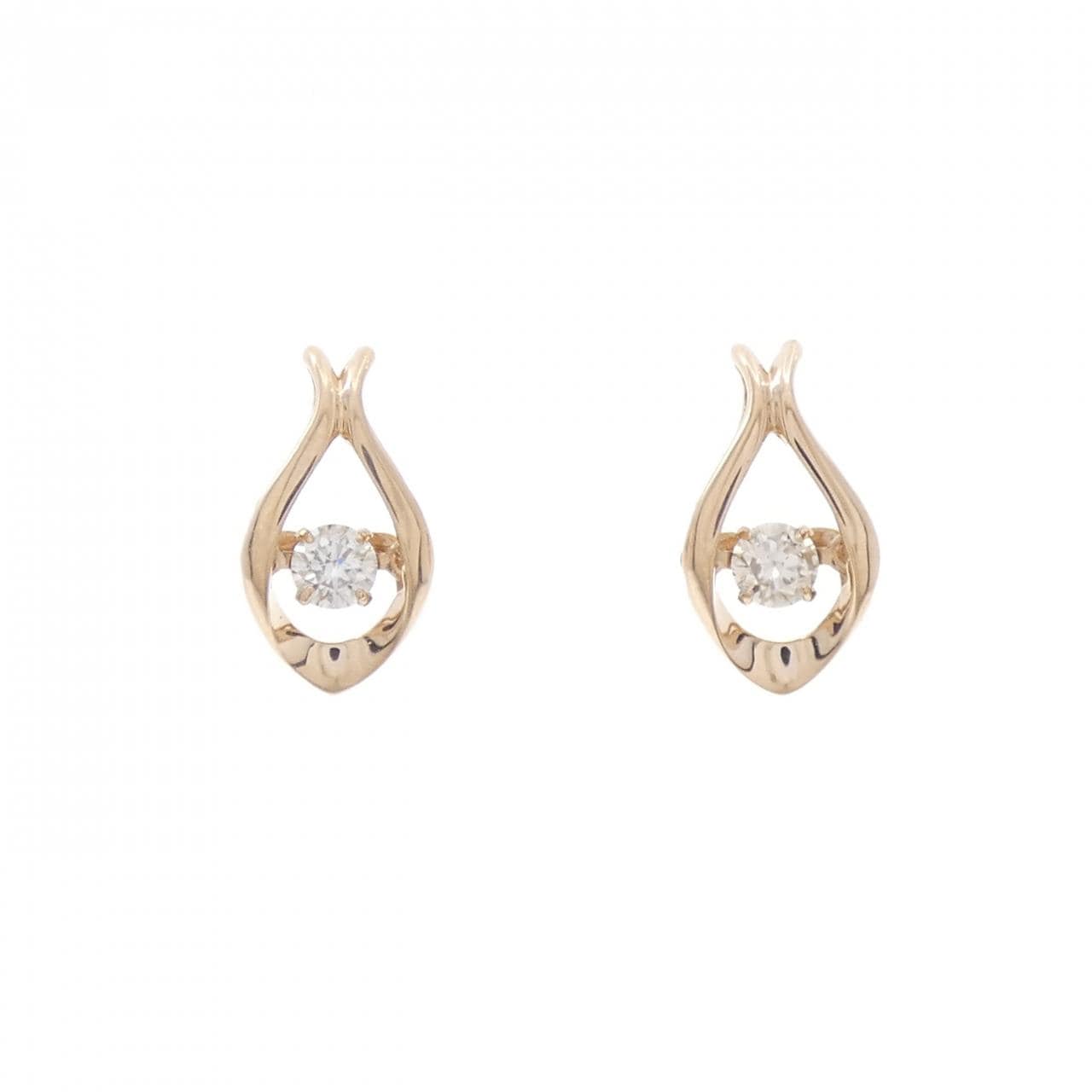 K18PG ダイヤモンド ピアス 0.26CT