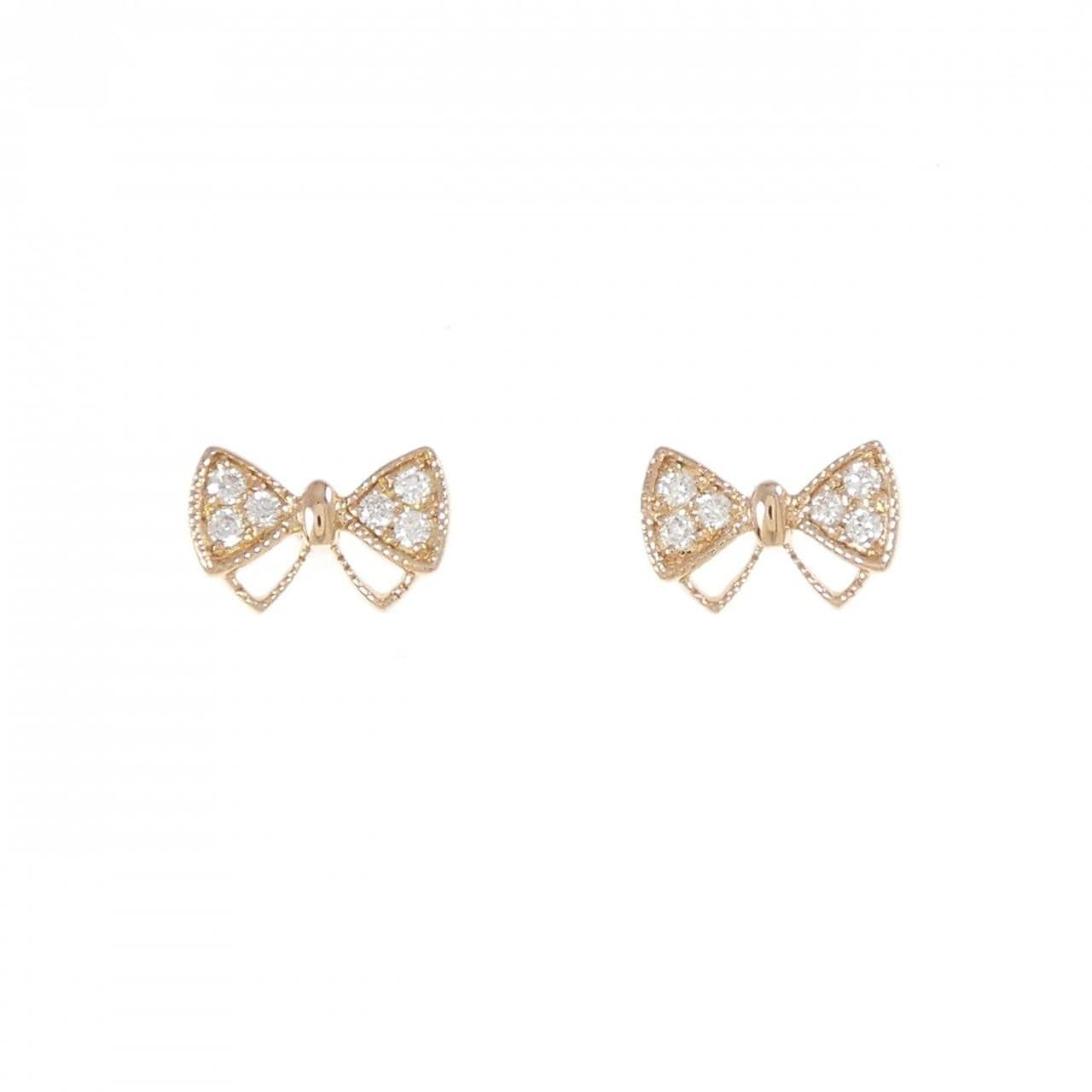 PONTE VECCHIO Ribbon Diamond Earrings 0.10CT