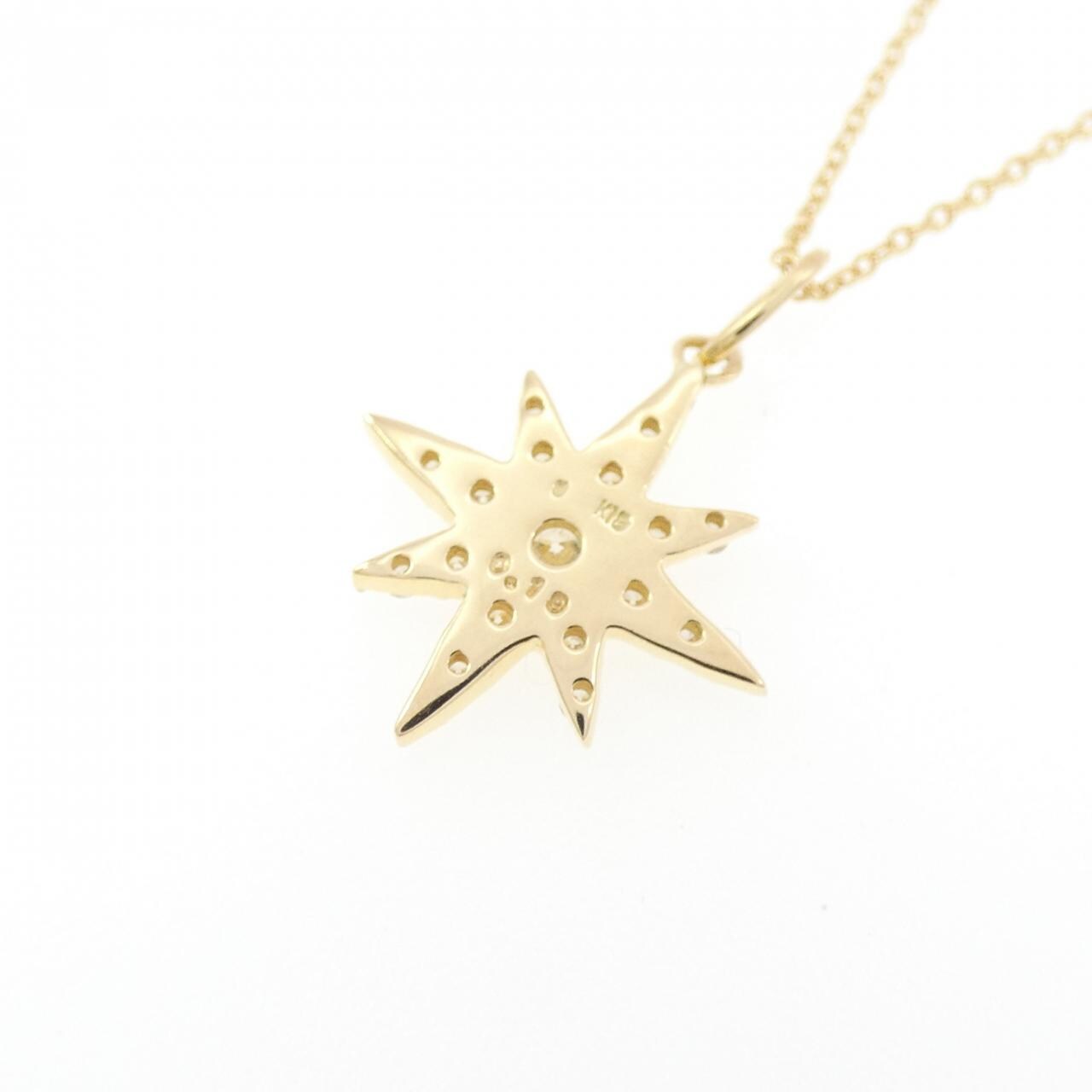 K18YG スター ダイヤモンド ネックレス 0.19CT