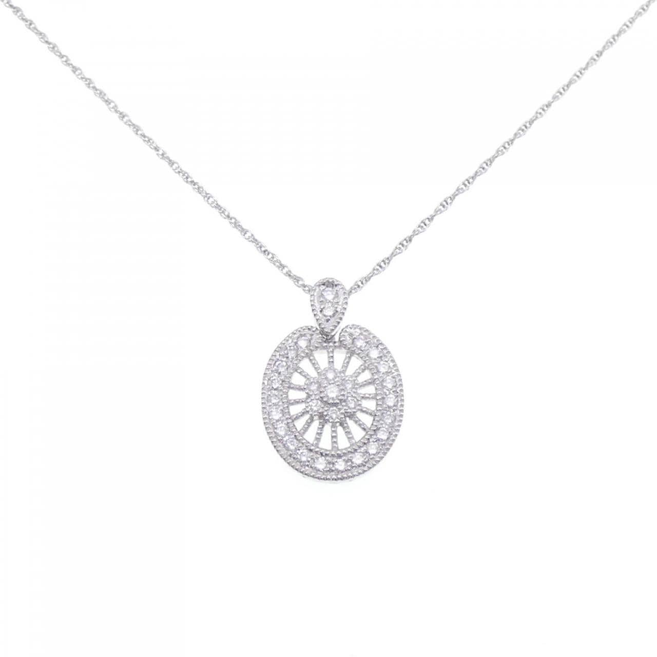 PT Flower Diamond Necklace 0.35CT