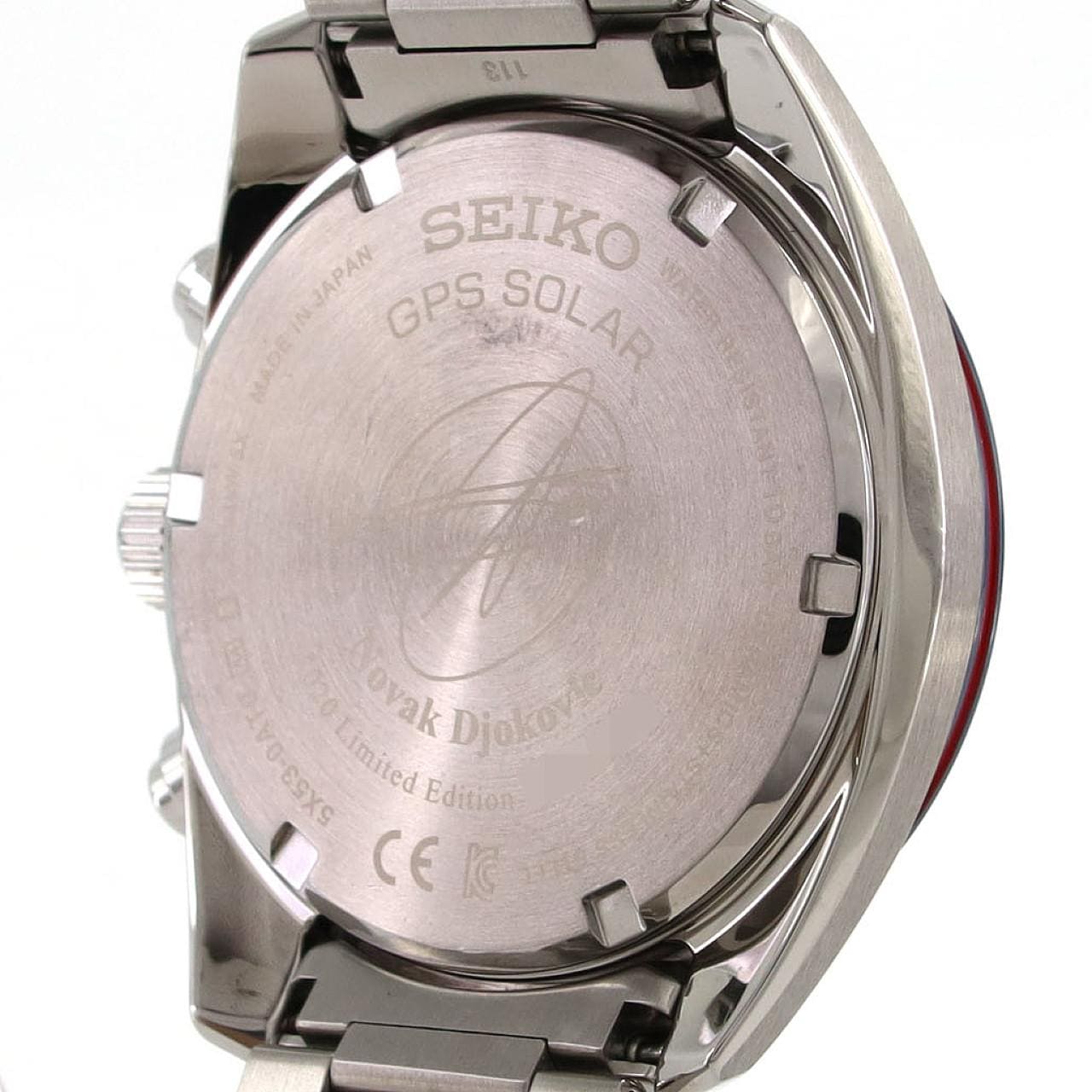 SEIKO Astron GPS Radio-Controlled Watch "Novak Djokovic" LTD 5X53-0AT0/SBXC045 SS Solar Quartz