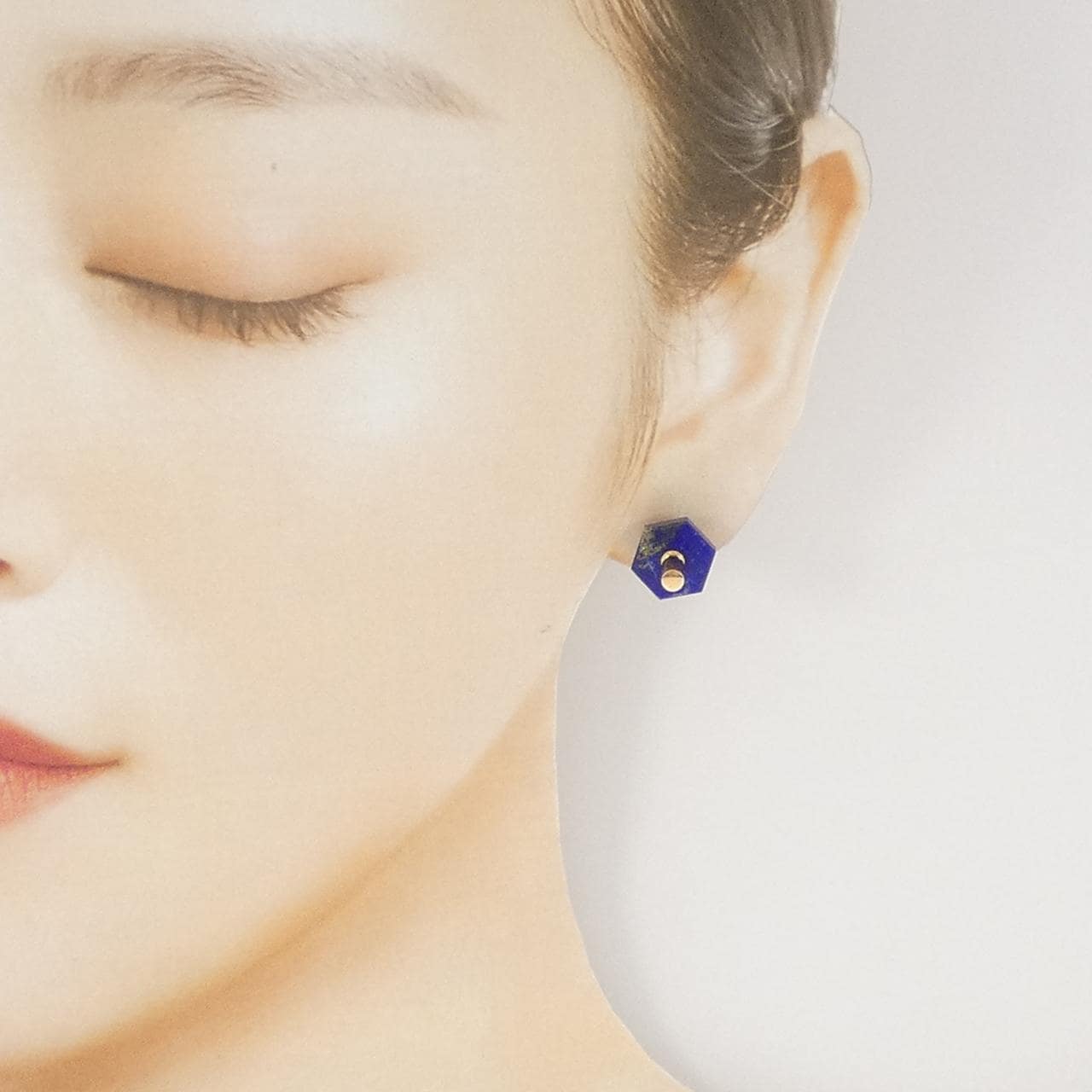 ヒロタカ ラピスラズリ ピアス 片耳