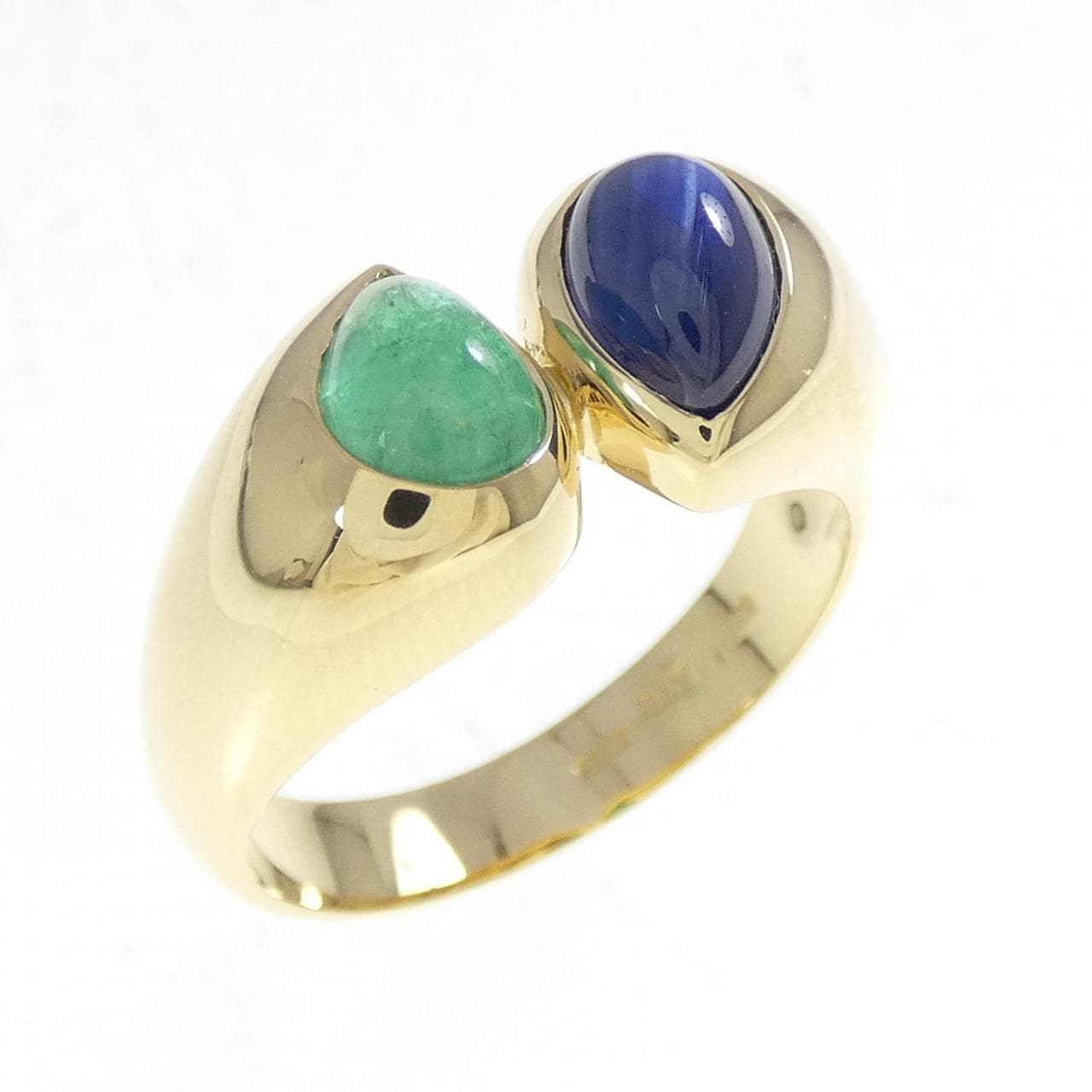 18KTYG サファイヤ リング