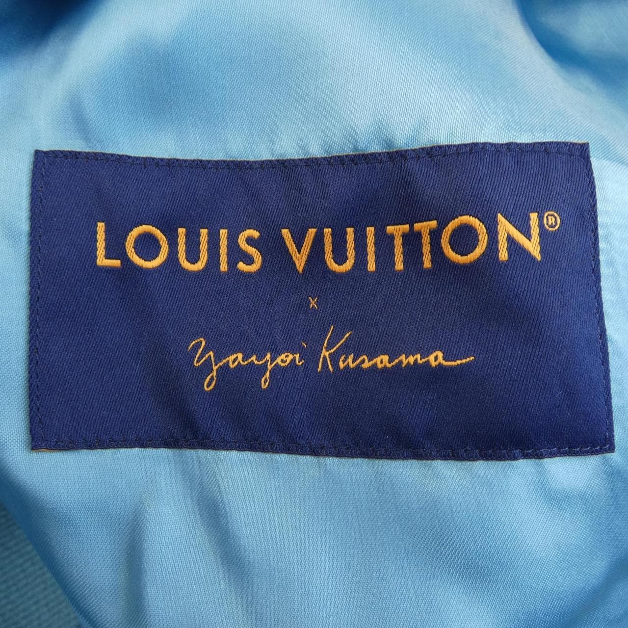 ルイヴィトン LOUIS VUITTON LV×YK エンブロイダードフェイスバーシティブルゾン HOL30EVN6 草間彌生 スタジャン