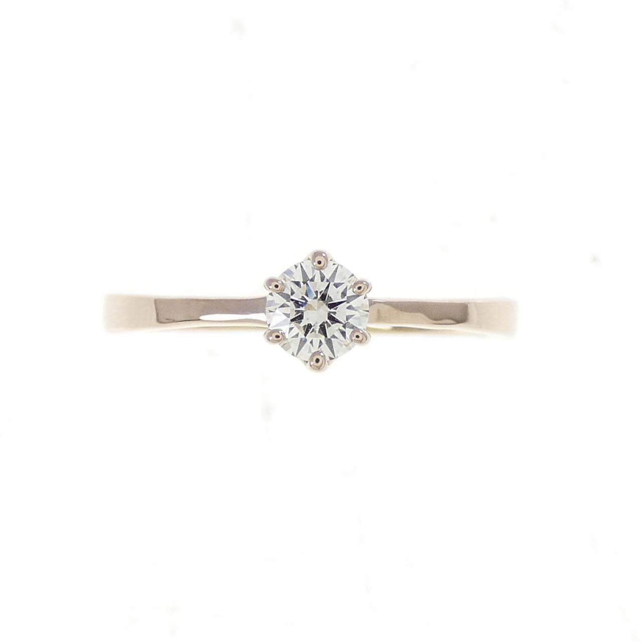 K18PG ダイヤモンド リング 0.209CT D SI1 3EXT H＆C