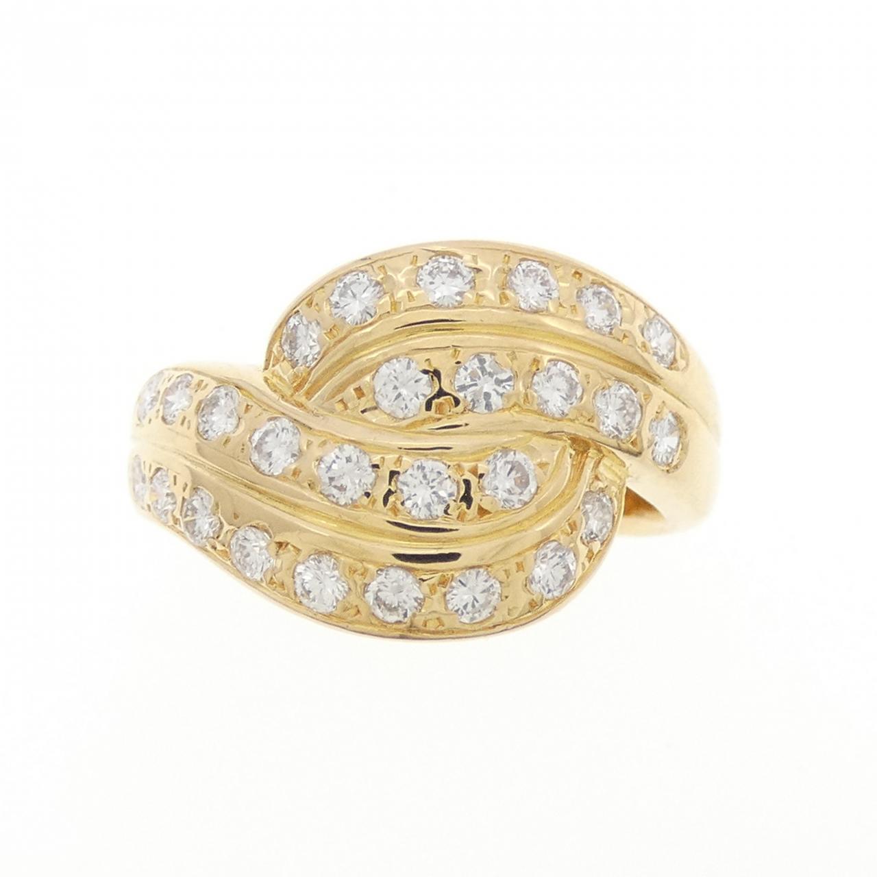 750YG ダイヤモンド リング 0.51CT