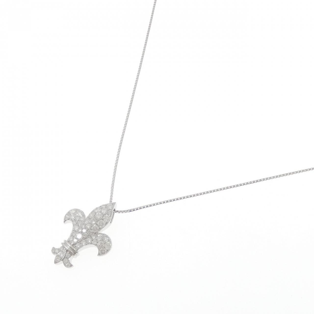 K18WG ダイヤモンド ネックレス 1.82CT