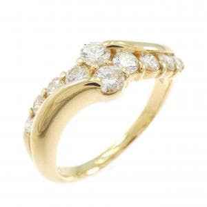 K18YG ダイヤモンド リング 0.70CT
