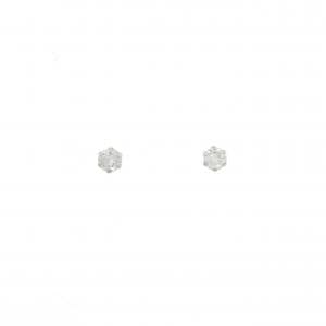 PT900 ソリティア ダイヤモンド ピアス 0.26CT