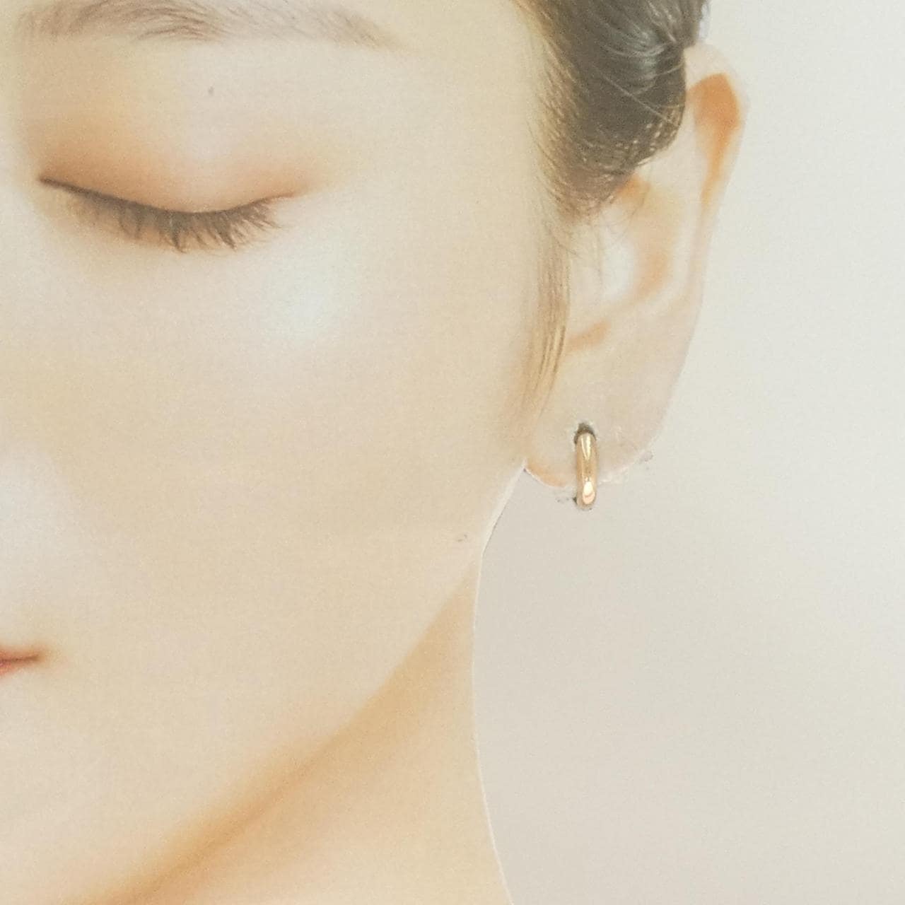 K18PG/K18WG フープ ピアス