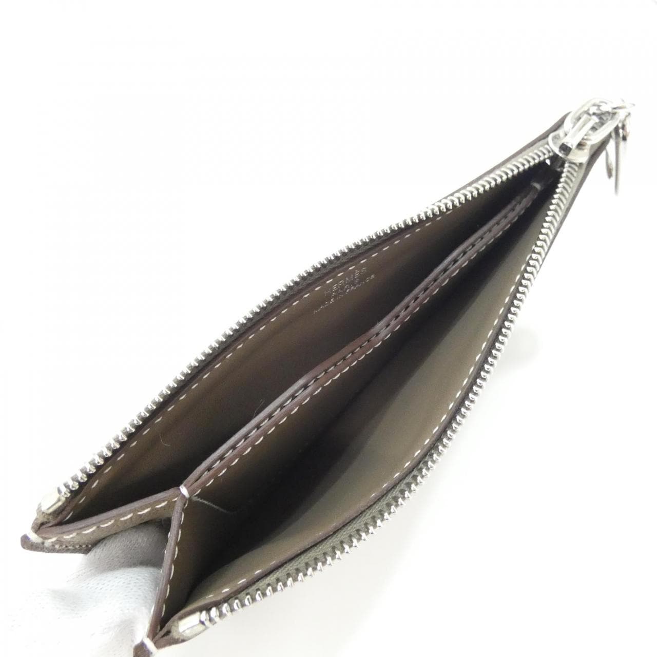 【未使用品】エルメス ジップアンゴー シェーヌ ダンクル 086311CK カードケース